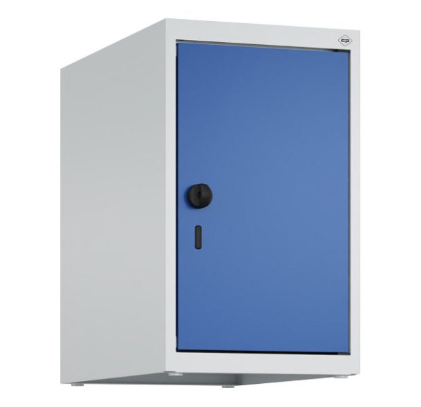 C+P kastopzet Classic PLUS, bovenkast, 7035/5010, veiligheidsdraaisluiting, 500x300x500mm, 1 vak, 080090-10 S10003