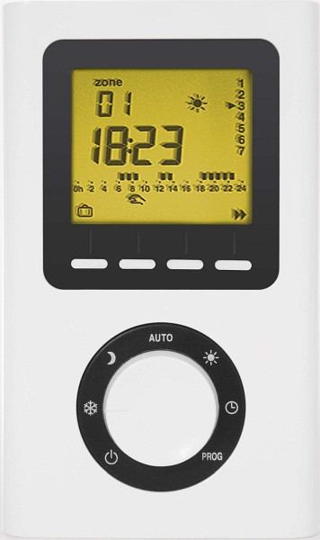MERT IR-afstandsbediening in wit voor KTX-4-controller, dagelijkse programmering, weektimer, KTX-TT-IR
