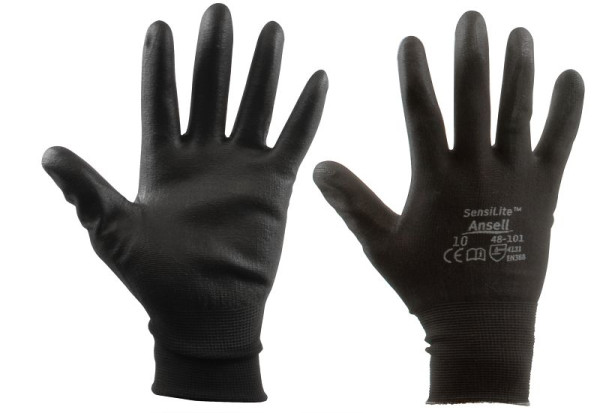 SW-Stahl nylon fijngebreide handschoenen, maat 10, met PU-coating, verpakking: 10 paar, Z635