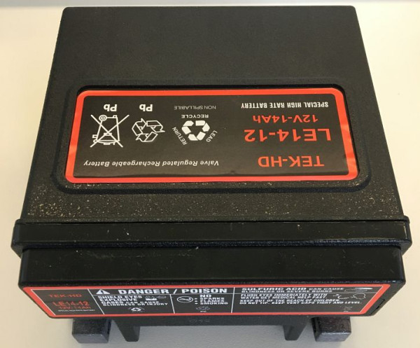ELMAG accu 12 volt '14Ah' voor START BOOSTER 1600 - P18, 9505144