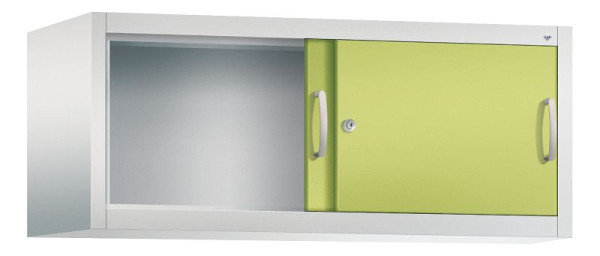 C+P bovenkast Acurado, H500xB1200xD500mm, kleur: lichtgrijs / viridine groen, beugelgreep, 1 niveau, 2054-00 S10105