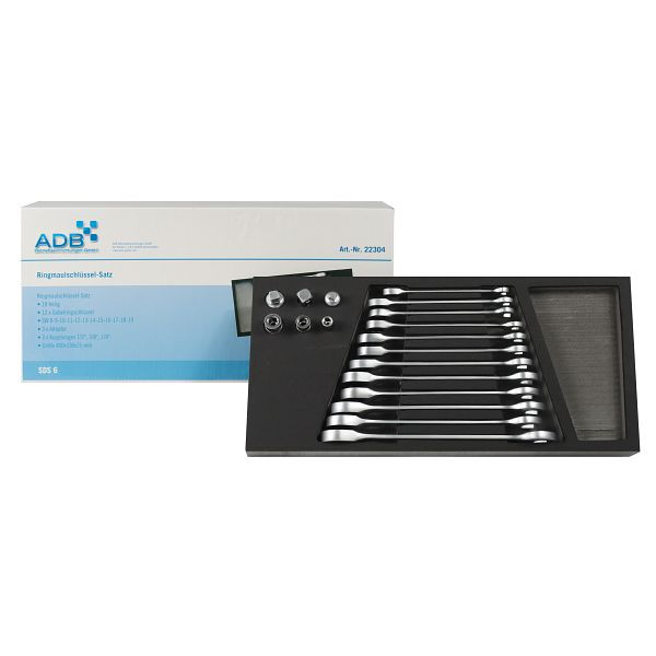 ADB dubbele steeksleutelset, 18-delig, 22304