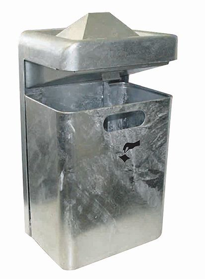 Buitenafvalbak MONDO piramide wandmodel, 380054