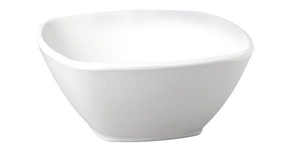 APS kom -ZEN-, 17,5 x 17,5 cm, hoogte: 7 cm, melamine, zwart, stone look, 0,5 liter, 83716