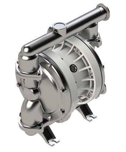 DENIOS perslucht dubbelmembraanpomp PURE ATEX, 1'', gemaakt van roestvrij staal / EPDM-PP / PTFE, 287-123