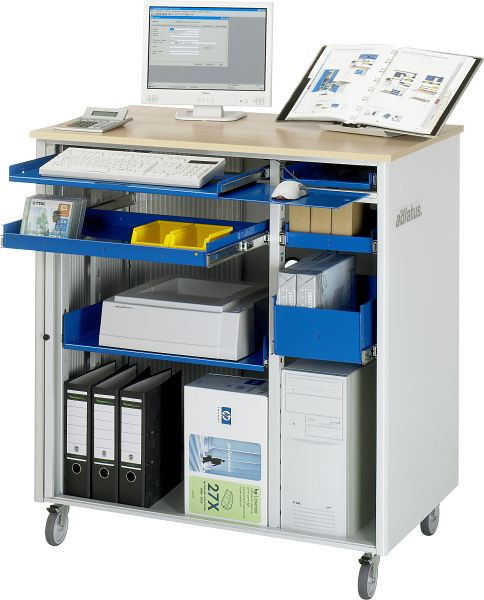 RAU rekenstation adlatus, verrijdbaar, 1030x1100x660 mm, 07-2650.11
