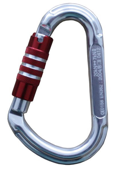 Funcke karabijnhaak FSK5, aluminium Trilock karabijnhaak, openingsbreedte: 23 mm, HMS-vorm, 70020321