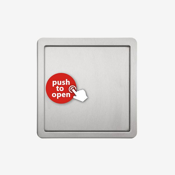 HKW voordeur QUATTRO PUSH SLIM (roestvrij staal), 9034
