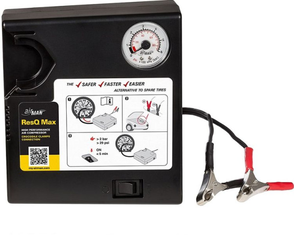 AirMan ResQ Max Inflator, bandencompressor 12V 20A, 58-097-001