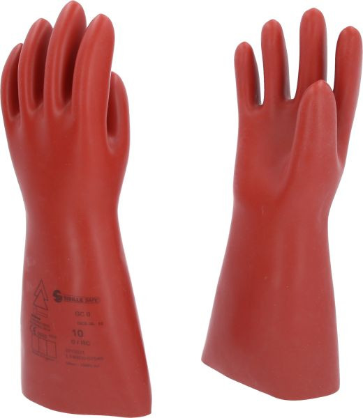 KS Tools Elektriciensbeschermhandschoen met mechanische bescherming, maat 10, klasse 0, rood, 117.0069