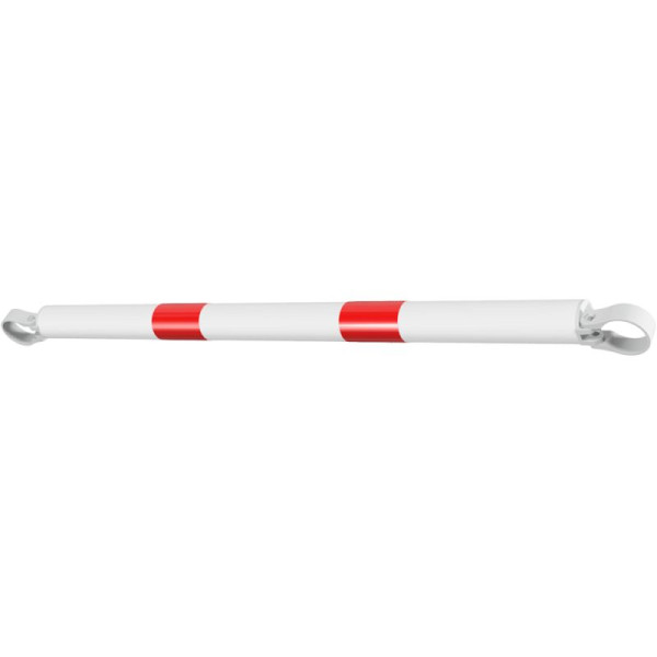 Stein HGS HGS verkeersbeschermingsroostersysteem Ø 60 mm, kruisbuis, rastermaat 1150 mm, lengte 1000 mm, incl. aluminium klemmen, wit (dwarsbalk met rode reflecterende strepen), 419.610-b