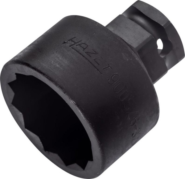 Hazet impact, machine schroevendraaierdop, dubbel zeskant, hol vierkant 12,5 mm, buitenzeskant 24 mm, 32 mm, 900SZ6-32