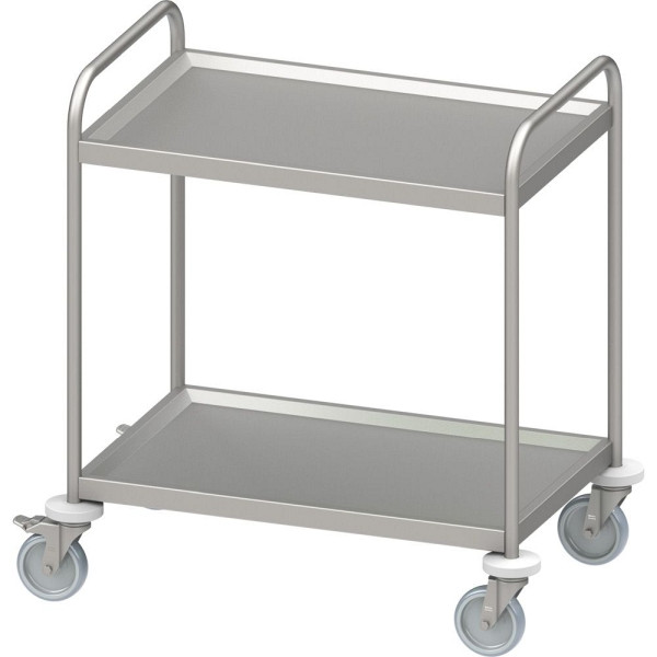 Stalgast RVS serveerwagen "PRO" met twee schappen 900x600x950mm, gelast, VWN09623