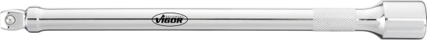 VIGOR zwenkbaar verlengstuk, hol vierkant 12,5 mm (1/2 inch), massief vierkant 12,5 mm (1/2 inch), 250 mm, V4319