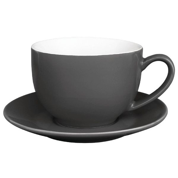 Olympia Cafe cappuccinokopjes grijs 34cl, VE: 12 stuks, GK078