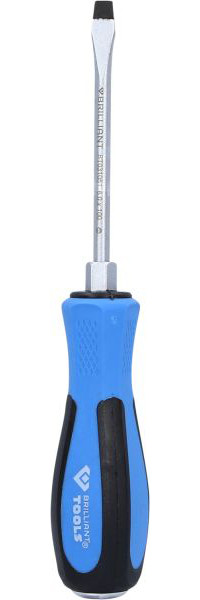 Brilliant Tools sleufschroevendraaier met slagkap, 6,0 x 100 mm, BT031051