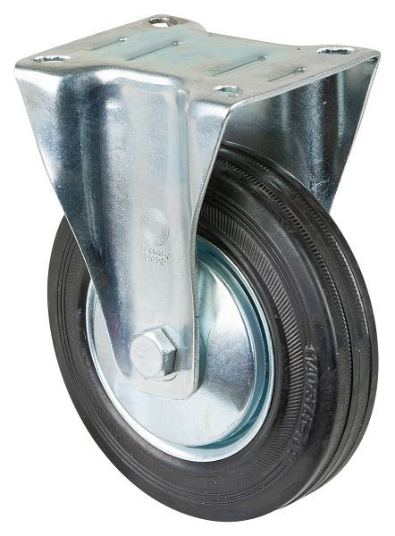BS-rollen transportrol, vaste rol, wielbreedte 37,5 mm, wiel-Ø 140 mm, draagvermogen 115 kg, stalen velg, rollager, plaat, VE = 4 stuks, L410.B55.141