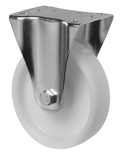 BS-rollen transportrol, vaste rol, wielbreedte 35 mm, wiel-Ø 125 mm, draagvermogen 175 kg, rollager, VE 4 stuks, L410.B10.125
