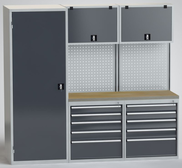 Wandkast KLW, in elementconstructie, voorbereid voor montage, buitenafmetingen ca.: 2000 x 2175 x 630 mm H x B x D, SW2022-N02