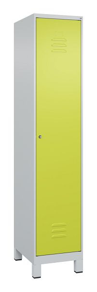 C+P luierkluis Classic PLUS met middenwand, voeten, 1950x400x500mm, 7035/0024, cilinderslot, 080010-12F S10028