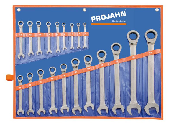Projahn GearTech sleutelset, rolkoffer 20 stuks, klassiek, 3500