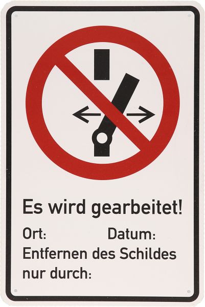 KS Tools waarschuwingsbord geaard, 117.2482