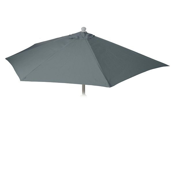 Mendler vervangende hoes voor parasol halfrond Parla, parasolhoes vervangende hoes, 300cm stof/textiel UV 50+ 3kg, antraciet, 81670
