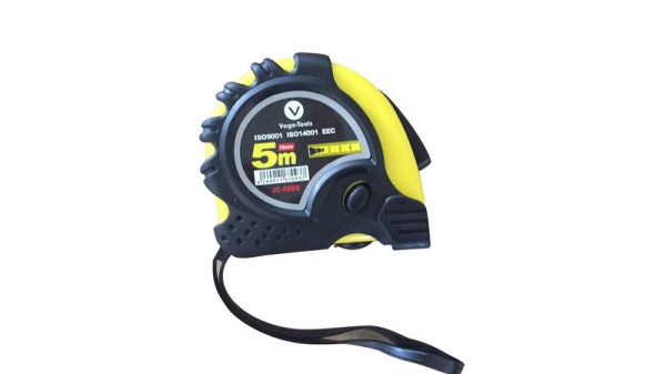 VaGo-Tools Rolmaat, rolmaat, 5m rolbandmaat, twee stopknoppen, JR-589E_kv