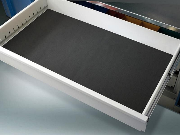 C+P schuimrubberen mat / lade inzet voor gereedschapskast B930xD500 / 600mm, body zwart, 8921-701
