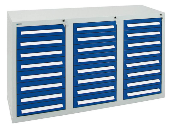 stumpf ladekast serie T-100 / 35-3, RAL 7035/5010, 24 laden (24 x 100 mm), 8153174