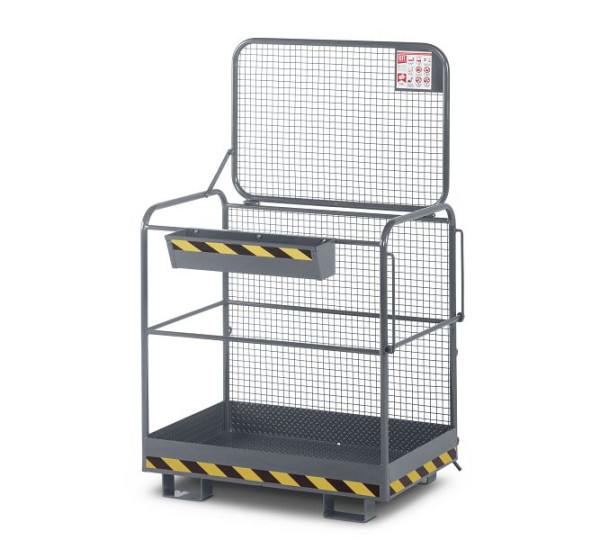 RR Industrietechnik Arbeitskorb, RAK-Eco, RAL 7005 mausgrau, 120000122