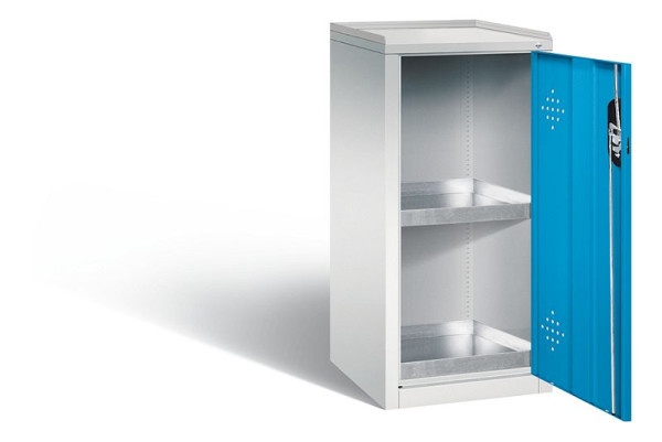 C+P klimaatkast Acurado, H1000xB502xD500mm, kleur: lichtgrijs/lichtblauw, verzonken handgreep, 8721-315 S10148