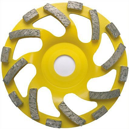 ELMAG diamantkomschijf 125mm, SCHUURGEEL (chape, chamotte, ...), boring 22, 23 mm, 61636