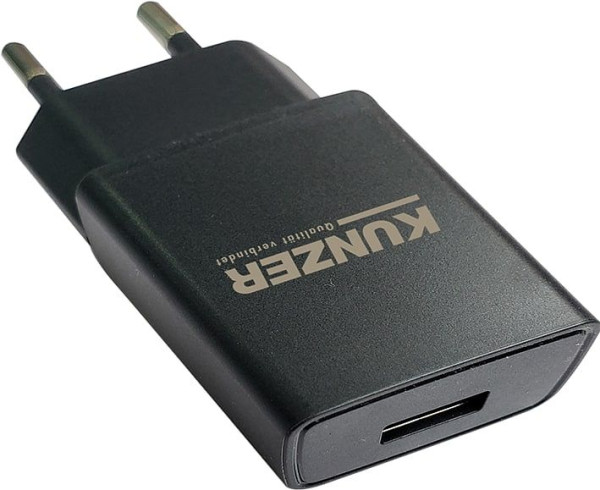 Kunzer USB-stekkervoeding 230V, 50-60Hz; Uitgang: 5V; 2.000 mA, 7USBL230