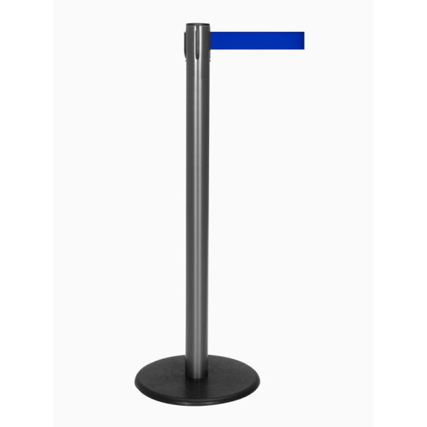 Stein HGS HGS personengeleidingssysteem -P-Line Famous-, antraciet, blauw, met veiligheidsslot (zelfontgrendelend), riemlengte: 2,3 m, 12799-0203