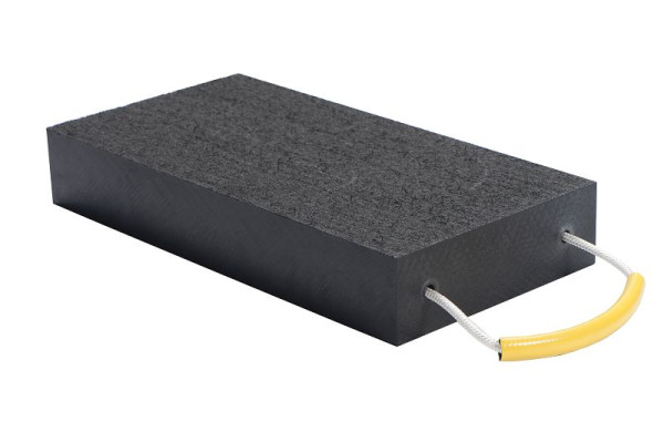Schake bodemplaat stapelbaar tot bepaalde hoogte, dubbelzijdig antislip oppervlak, kleur zwart 500 x 250 x 100 mm, 1025010
