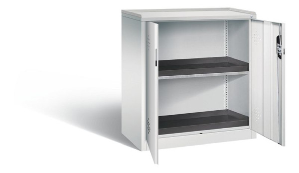 C+P klimaatkast Acurado, H1000xB930xD500mm, kleur: lichtgrijs, verzonken handgreep, 8821-316 S10079