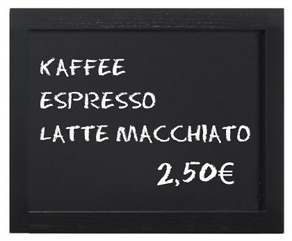 Contacto wandkrijtbord, zwart 40 cm, 7680/040