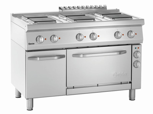 Bartscher elektrisch fornuis 700, B1200, 6 platen, elektrische oven, 286347