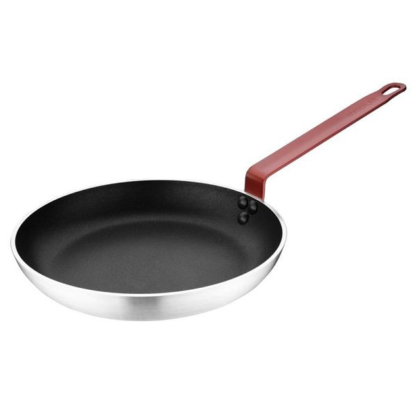 Hygiplas Teflon Platinum Plus antiaanbakpan 280 mm rode handgreep, FB475