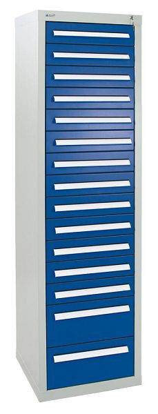 stumpf ladekast serie T-100 / 35-5, RAL 7035/5010, 15 laden (13x100, 2x200mm), 8155774