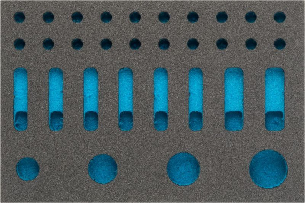 Hazet 2-componenten zachtschuiminleg, voor 1557/32, afmetingen/lengte: 172 mm x 114 mm Organisatiesysteem maat: 1/9 (172 x 114 mm), 163-346L