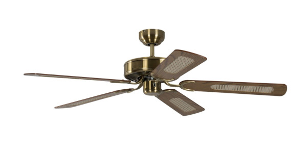 Pepeo Deckenventilator Potkuri Aged Silver / Weiß 132 cm mit Zugkette, 1336201232v4