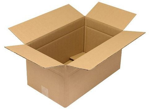 TransPak golfkartonnen vouwdoos 2-wandig, binnenmaat 480 x 275 x 235 mm, kwaliteit 2.30BC, verpakking: 20 stuks, 299360