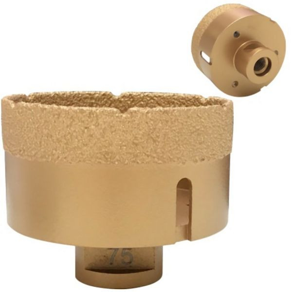 Karl Dahm Diamant-Trockenbohrkrone GOLD M14, Ø 75 mm, 50413