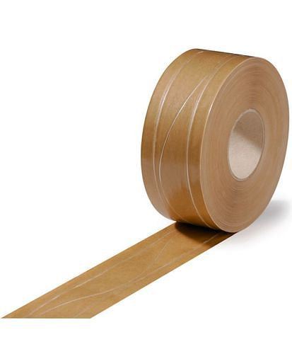 TransPak natplakband, draadversterkt, 70 mm breed x 200 m, 75 g/m2, verpakking: 12 rollen, 299544