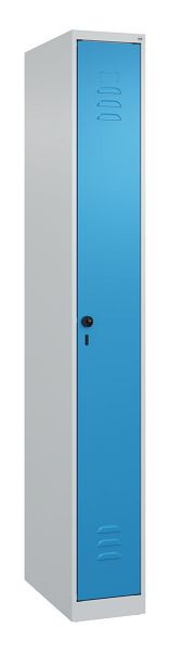 C+P luierkluis Classic PLUS, 1850x250x500mm, 7035/5012, veiligheidsdraaigrendel, 080000-19 S10004