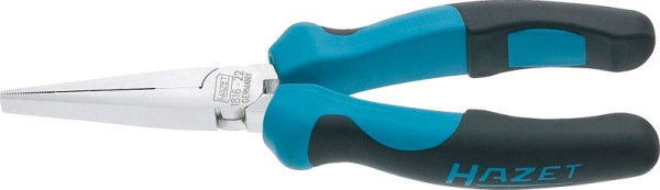 Hazet platte tang, standaard: functionele afmetingen volgens DIN ISO 5745, oppervlak: hoogglans verchroomd, lengte: 160 mm, 1816-22