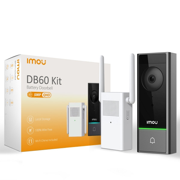 Imou DB60 Kit draadloze bel complete set, DB60/DS21-PEUR-imou