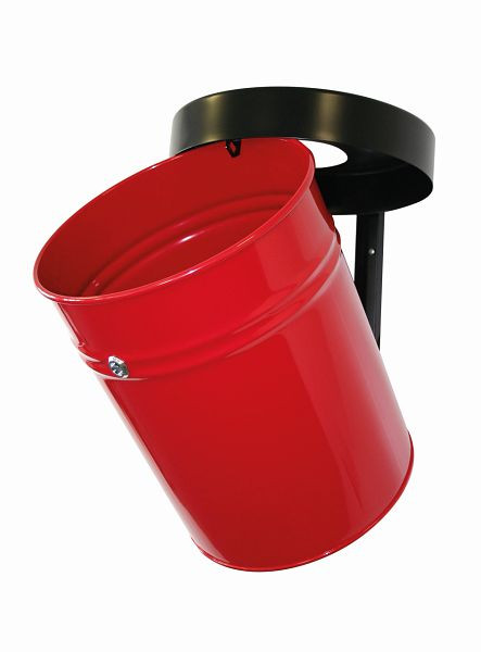 TKG afvalbak FIRE EX wandmontage Rood, Ø 344 x H 415 mm, 370332